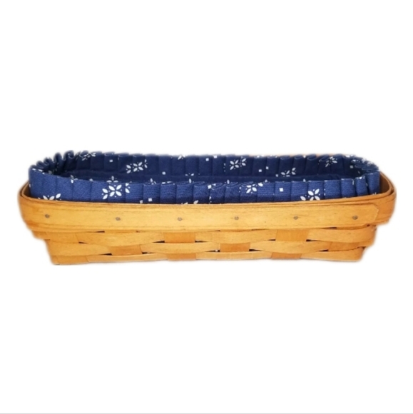 Longaberger Vintage 1997 Bread Basket WIth Liner Decor - Picture 2 of 9